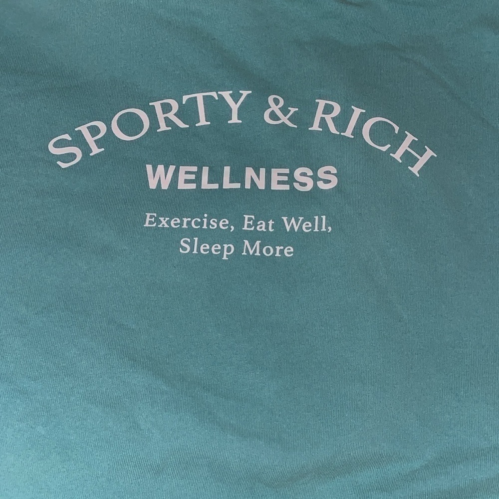 - 🆕SPORTY & RICH
Green 'Wellness Studio' Hoodie - Picture 7 of 8
